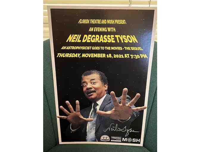 Neil deGrasse Tyson Autographed Book and Poster