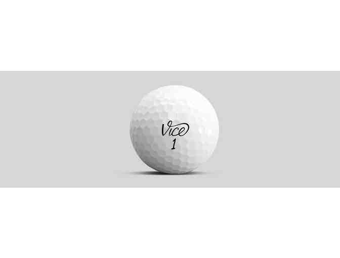 Dozen Vice Golf Balls with Logo and Golf Hat