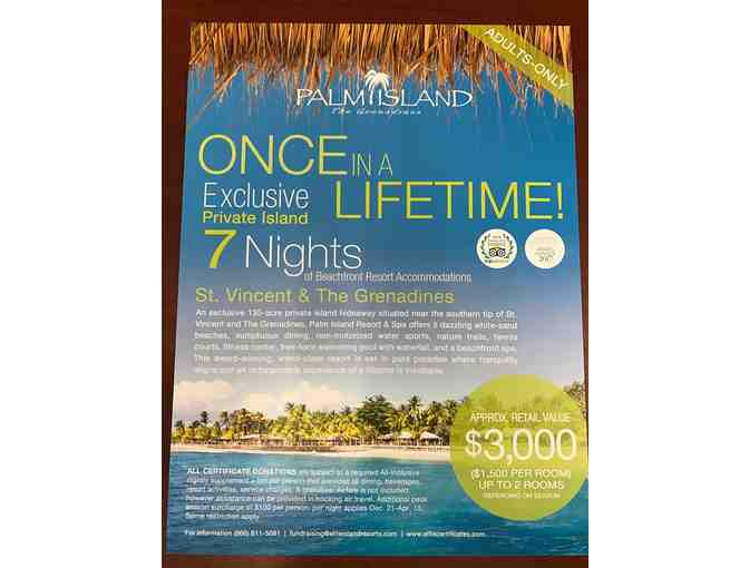7 nights at Palm Island
