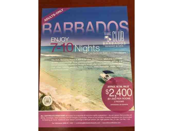7 -10 night stay in Barbados