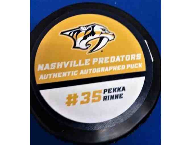 Pekka Rinne Autographed Hockey Puck