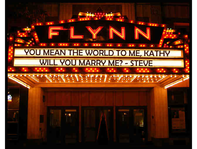 Your Personal Message on the Flynn Marquee for A Day