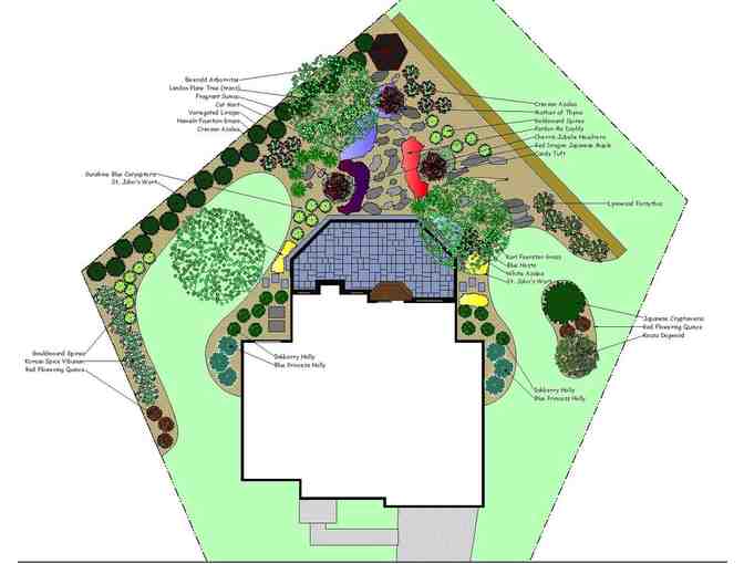 Conceptual Landscape Design by Ginkgo Design, LLC
