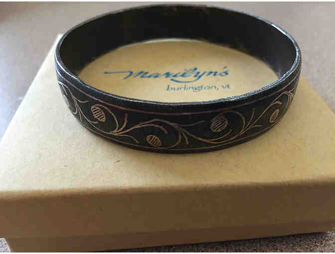 'Dots and Swirls' Damascus Bangle Bracelet, Donated by Marilyn's