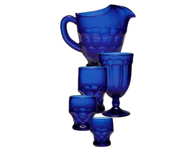 Mosser Glassware Set in Cobalt Blue from The Vermont Country Store