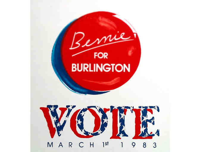Original Signed Monoprint for Bernie Sanders 1983 Mayoral Campaign