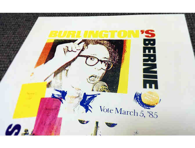Original Signed Monoprint for Bernie Sanders from 1985 Mayoral Campaign