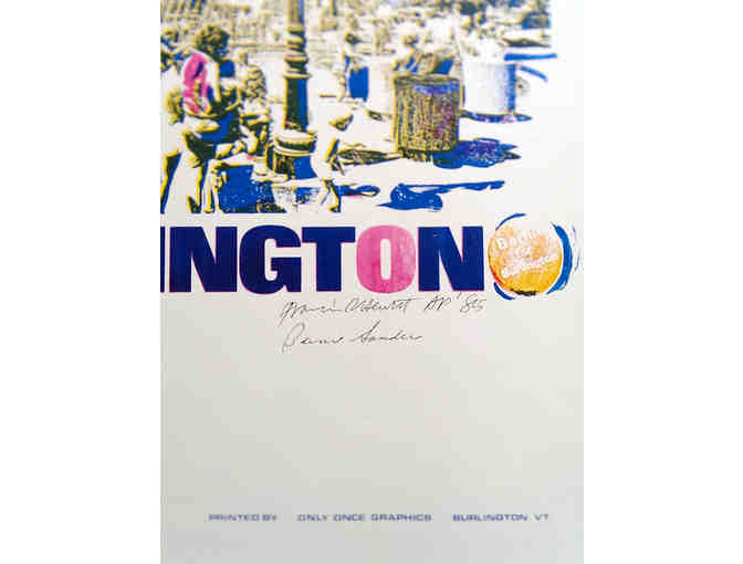 Original Signed Monoprint for Bernie Sanders from 1985 Mayoral Campaign