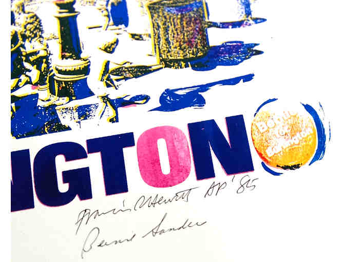 Original Signed Monoprint for Bernie Sanders from 1985 Mayoral Campaign