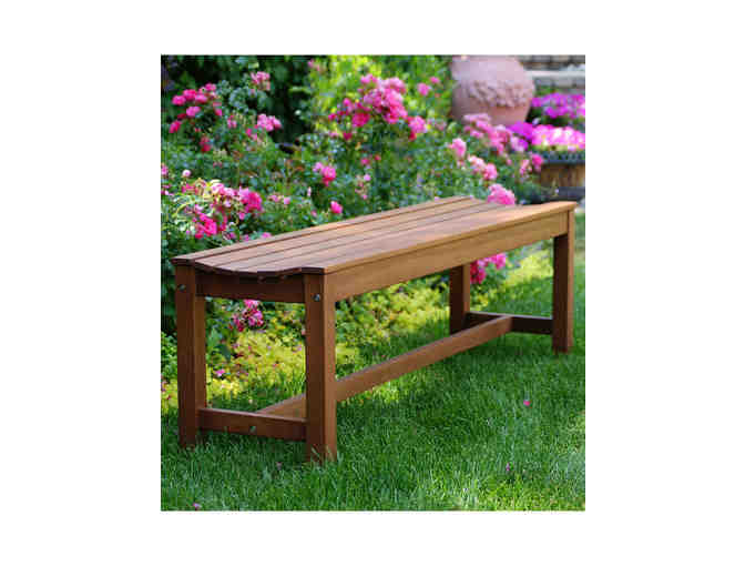 3-Person Eucalyptus Backless Bench