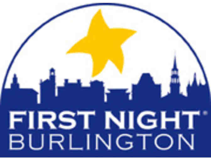 2 Adult and 2 Children Buttons for First Night Burlington