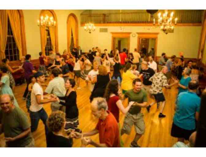 Certificate for bearer and 1 Guest admission to QCC Contradance