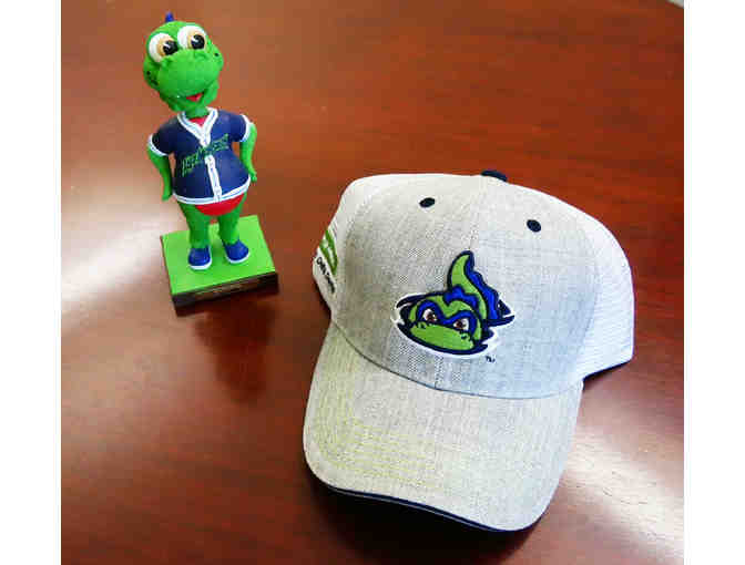 First Pitch Experience at a Lake Monsters Game includes Baseball Hat and Champ Bobble-head