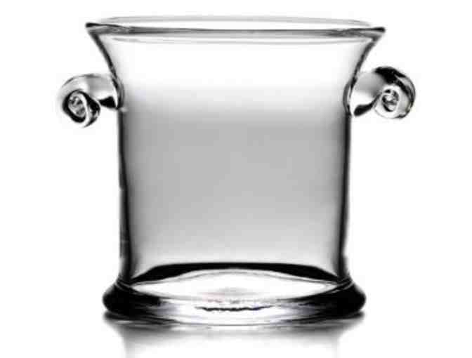 Simon Pearce Norwich Ice Bucket with 2 Hartland Flutes