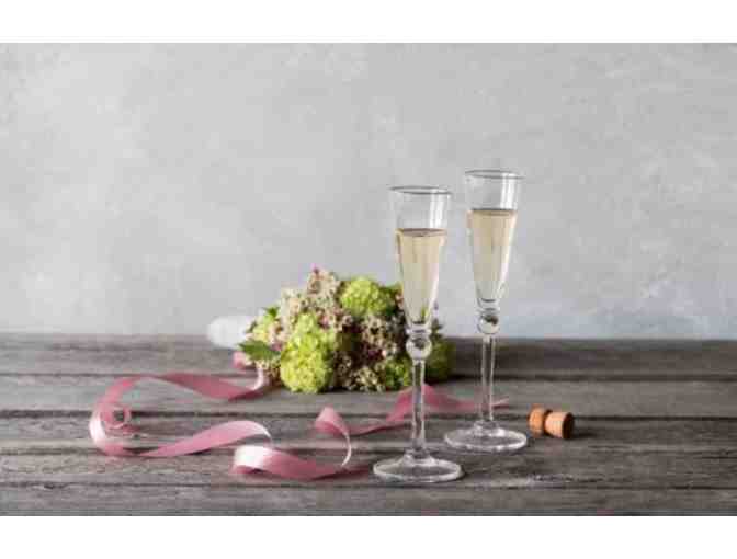 Simon Pearce Norwich Ice Bucket with 2 Hartland Flutes