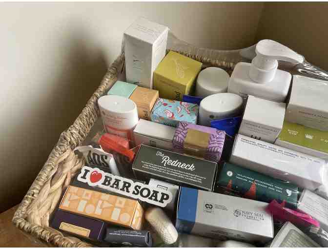 Basket of Luxury Bath and Beauty Products from Twincraft Skincare