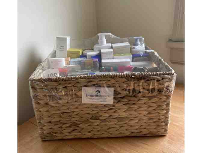 Basket of Luxury Bath and Beauty Products from Twincraft Skincare