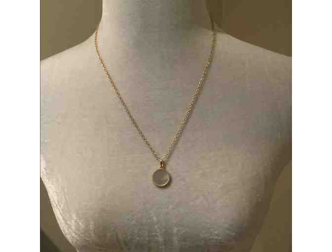 Limited Edition Mother of Pearl Disc Pendant Necklace