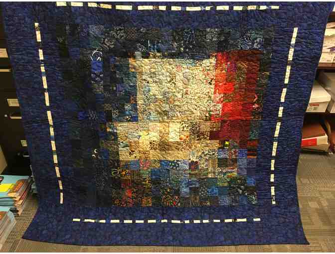 Watercolor Quilted Throw by D'Logical Quilts