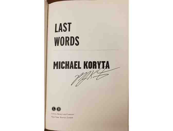 'Last Words' by Michael Koryta *Autographed*