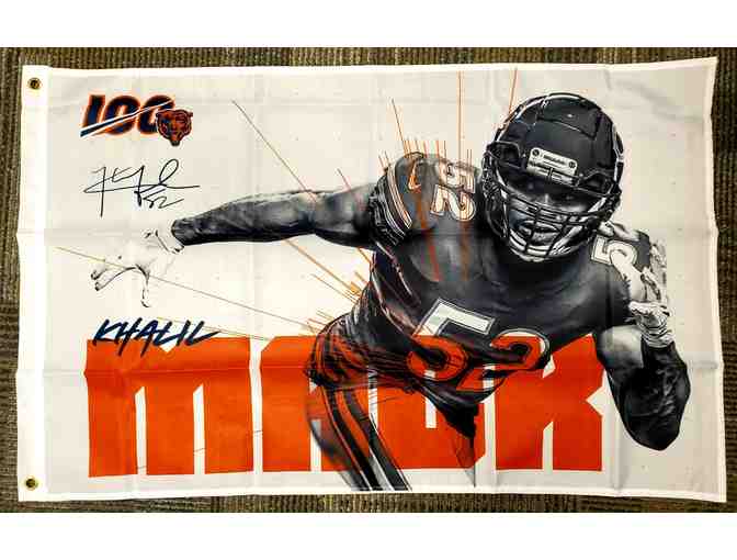 Chicago Bears Flag: Khalil Mack Signature