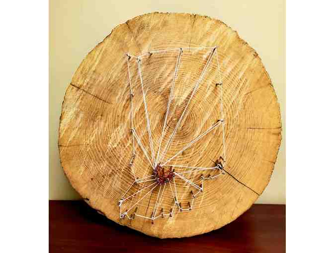 Wooden Indiana State String Art