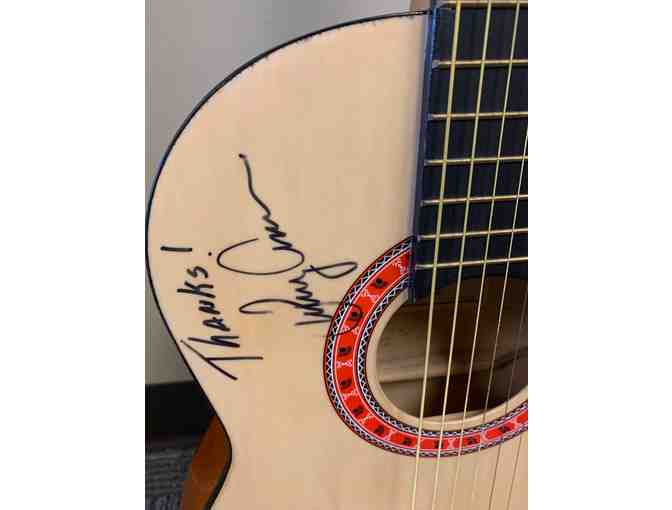 Larry Crane Autographed Travel Guitar