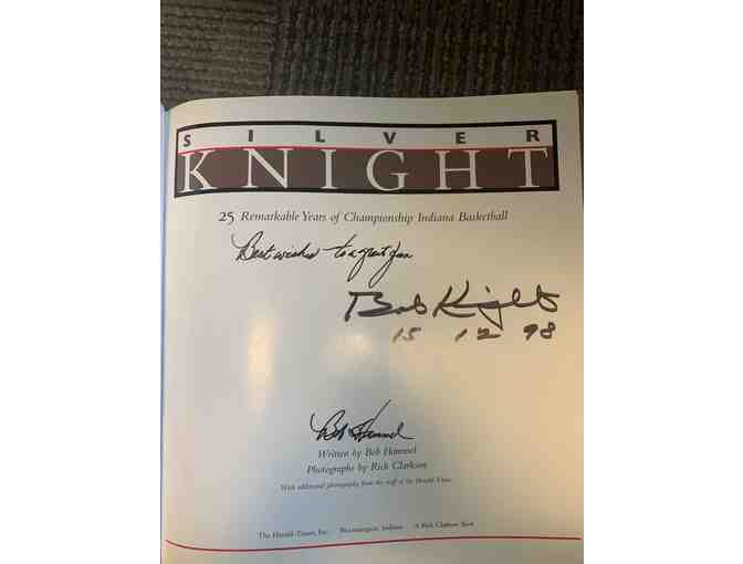 'Silver Knight' Autographed by Bob Knight and Bob Hammel