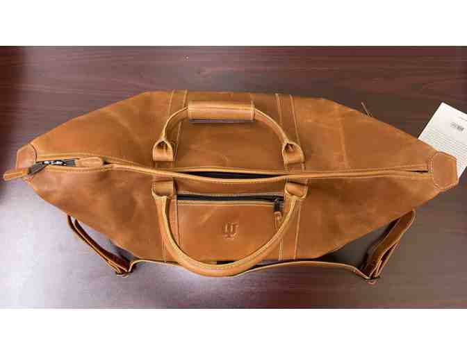 Leather IU Travel Bag