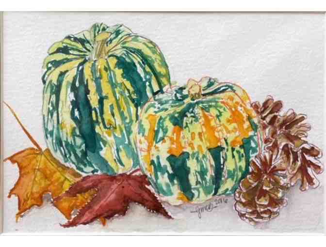 Fall Gourds Watercolor