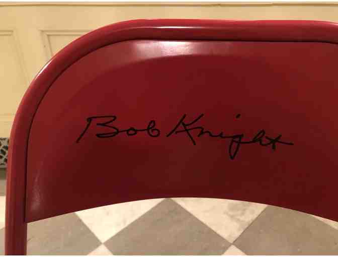 Autographed Bobby Knight Chair!