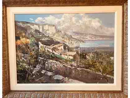 Criscuolo Oil Painting - Italian Seaside Town