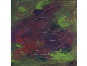 Abstract Trio of Paintings Entitled 'Vineyard'
