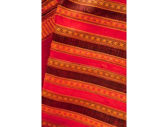 Rust and Brown Thai Silk Scarf