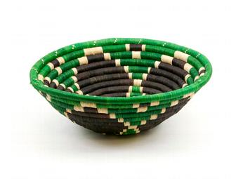 Hand-Made Basket from Africa - Muhabura