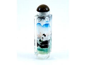Chinese Hand-Painted Glass Bottle