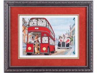 Framed Lithograph Featuring Artwork from 101 Dalmatians II, Patch's London Adventure