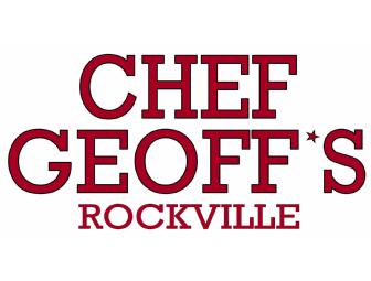 Dinner and a Show: Two tickets to any Strathmore performance and Dinner for two at Chef Geoff's
