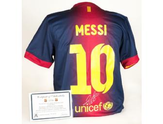 Authentic Lionel Messi Signed 2012 Barcelona Soccer Shirt