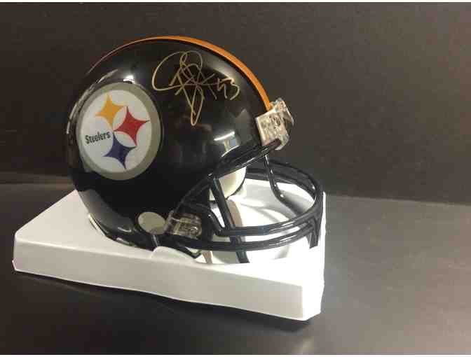 Pittsburgh Steelers Mini Helmet Autographed by Troy Polamalu