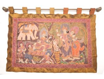 Ornately Beaded Thai Tapestry
