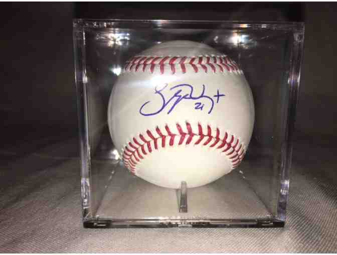Autographed Baseball: Stephen Vogt Oakland A's