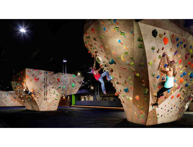 1 Night Stay at Whitney Peak Hotel + 2 Day Passes Basecamp Indoor Climbing