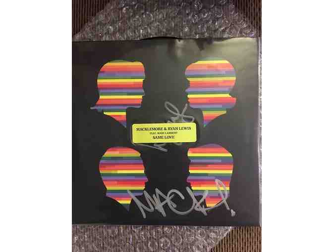 AUTOGRAPHED Macklemore & Ryan Lewis 'Same Love' single vinyl 74