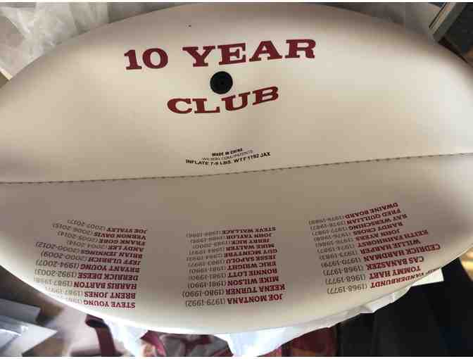 10 Year Club 49ers Football