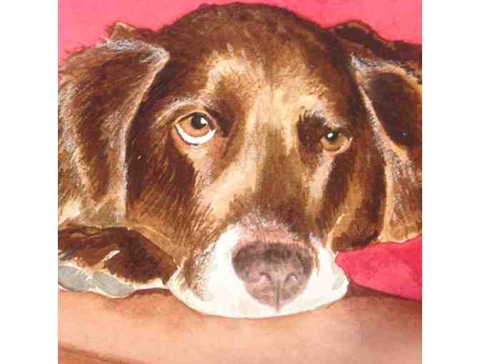 Pet Portrait Watercolor Painting