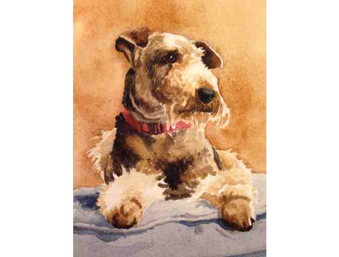 Pet Portrait Watercolor Painting