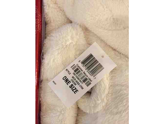 Martha Stewart Collection - Plush Robe -  White