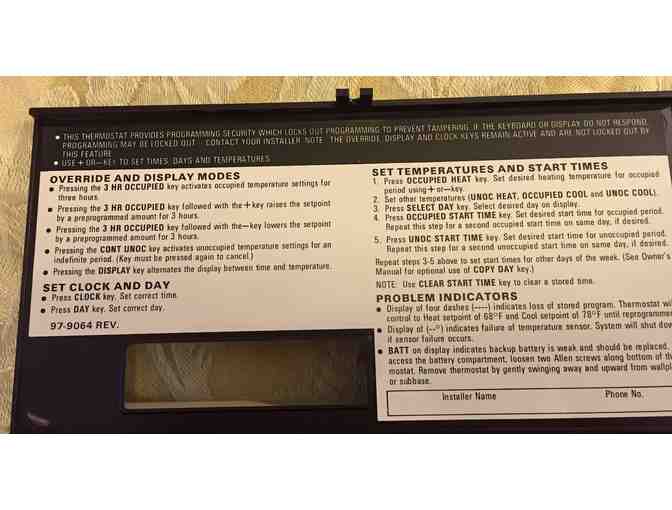 Honeywell Programmable Commercial Thermostat