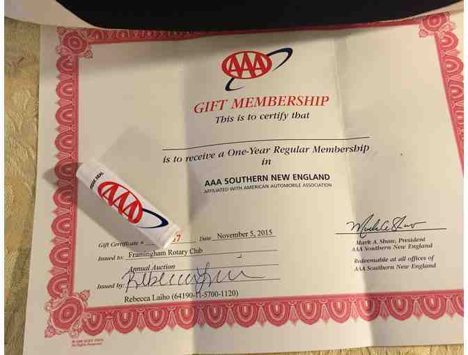 AAA Package, AAA single membership and AAA Travel Bag with lots of goodies